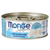 Monge Supreme Sterilized для стерилизованных кошек из тунца с кальмаром 80 г