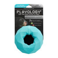 Жевательное кольцо-многогранник с ароматом, CHANNEL CHEW RING, Playology Цвет голубой