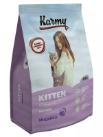 KARMY Kitten Индейка. Корм для котят, беременных и кормящих кошек Вес 0.4 кг