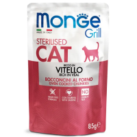 Monge Cat Grill Pouch Пауч для стерилизованных кошек итальянская телятина 85 г