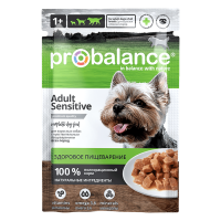 ProBalance Adult Sensitive Пауч для собак с чувствительным пищеварением 85 г