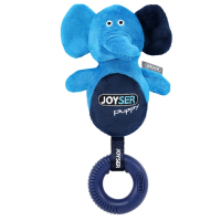 Игрушка для щенков JOYSER Puppy Слоник с резиновым кольцом и пищалкой