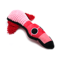 Мягкая игрушка для собак Утка розовая с пищалкой 30 см YUGI