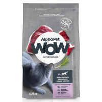 AlphaPet WOW с уткой и потрошками для взрослых домашних кошек