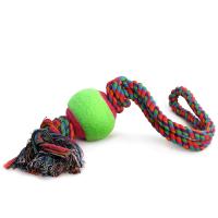 Игрушка для собак Веревка с петлёй, 2 узла и мяч, 6,5*45 см Triol