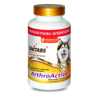 Unitabs ArthroАctive Витаминно-минеральная добавка для суставов и хрящей для собак, 200 таб.