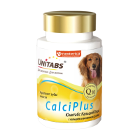 Unitabs CalciPlus Витаминно-минеральная добавка с кальцием и витамином D3 для собак, 100 таб.