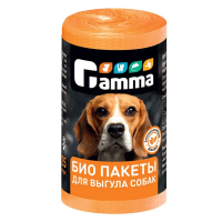 Gamma Пакеты биоразлагаемые для выгула собак, 25 шт.