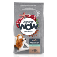 AlphaPet WOW с ягненком и бурым рисом для взрослых собак мелких пород с чувствительным пищеварением