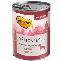 Мнямс Паштет из телятины с печенью для собак всех пород "Фегато по-венециански" Delicatesse 400 г