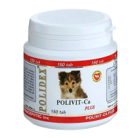 Polidex Polivit-Ca plus Витамины для костей и зубов для собак 150 таб.