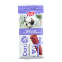 Biff Жевательный снек для чистки зубов DENT со вкусом печени говяжьей (для собак мелких пород) 50 г