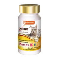 Unitabs Mama+Kitty Витаминно-минеральная добавка для котят, беременных и кормящих кошек, 120 таб.