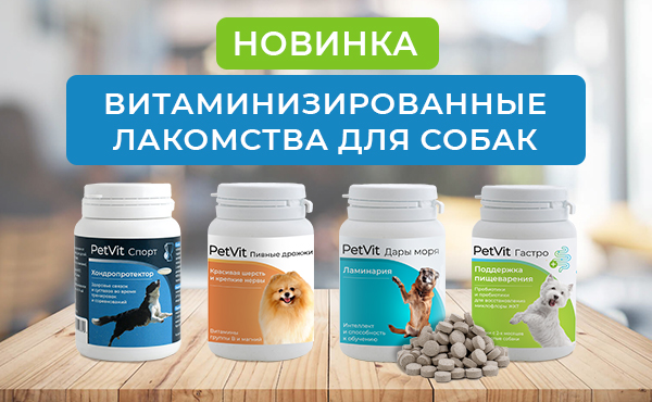 Новинка! PetVit - витаминизированные лакомства для собак.