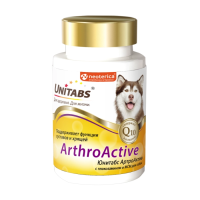 Unitabs ArthroАctive Витаминно-минеральная добавка для суставов и хрящей для собак, 100 таб.