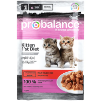 ProBalance Kitten 1`st diet Пауч для котят с телятиной в желе 85