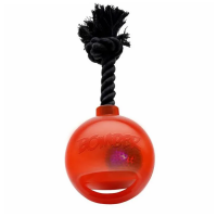 Мяч светящийся Хаген Бомбер с ручкой на веревке, оранжевый, 12,7 см Hagen Bomber