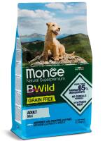 Monge BWild GRAIN FREE Mini Adult Acciughe Беззерновой корм из анчоуса для собак мелких пород