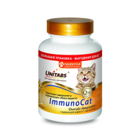 Unitabs ImmunoCat Витаминно-минеральная добавка для улучшения иммунитета для кошек, 200 таб.