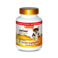 Unitabs JuniorComplex Витаминно-минеральная добавка с B9 для щенков, 200 таб.