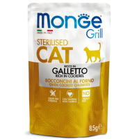 Monge Cat Grill Pouch Пауч для стерилизованных кошек итальянская курица 85 г