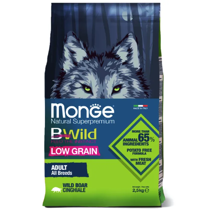Monge BWild Adult Boar с мясом дикого кабана для собак всех пород