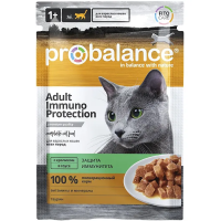 ProBalance Adult Immuno Protection Пауч для кошек с кроликом в соусе 85 г