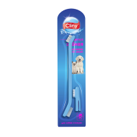 Зубная щетка + массажер для десен для собак и кошек, Cliny