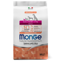 Monge Dog Speciality Extra Small Adult Salmone для собак миниатюрных пород с лососем Вес 0,8 кг