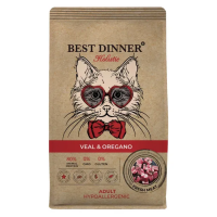 Best Dinner Holistic Adult Cat Hypoallergenic с телятиной и орегано Вес 1,5 кг