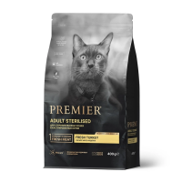 PREMIER Индейка Корм для стерилизованных кошек и пожилых кошек с чувствительным пищеварением или склонных к аллергии Вес 0,4 кг
