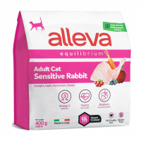 Alleva Equilibrium Sensitive Rabbit корм с кроликом для кошек с чувствительным пищеварением Вес 0,4 кг