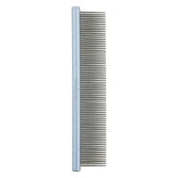 Расческа алюминиевая 10,5 см с матовой овальной ручкой, ультралёгкая, профи, 82 зуба DeLIGHT