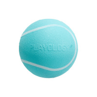 Жевательный мяч с пищалкой и ароматом, SQUEAKY CHEW BALL 6 см, Playology Цвет голубой