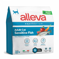 Alleva Equilibrium Sensitive Fish корм с рыбой для кошек с чувствительным пищеварением Вес 0,4 кг
