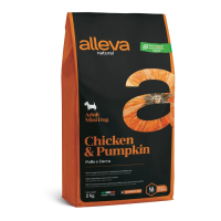 Alleva Dog Natural Chicken & Pumpkin Mini Курица и тыква для собак мелких пород Вес 2 кг