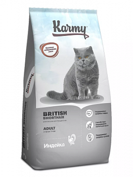 KARMY British Shorthair Индейка. Корм для кошек породы Британская Короткошерстная