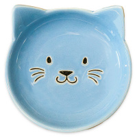 Блюдце керамическое Мордочка кошки 80 мл, Mr.Kranch Цвет голубой