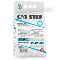 CAT STEP Compact White Original Наполнитель комкующийся минеральный Объем 5 л