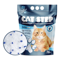 Наполнитель впитывающий силикагелевый CAT STEP Arctic Blue Объем 7,6 л