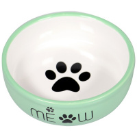 Миска керамическая для кошек MEOW 380 мл, Mr.Kranch Цвет зеленый