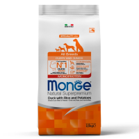 Monge Monoprotein Puppy & Junior Duck для щенков всех пород с уткой Вес 2,5 кг