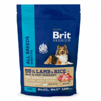 Brit Premium Dog Sensitive с ягненком и индейкой для взрослых собак всех пород Вес 1 кг