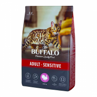 BUFFALO Sensitive с индейкой Корм для взрослых кошек Вес 0,4 кг