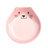 Миска керамическая для кошек Мордочка кошки 200 мл, Mr.Kranch Цвет розовый
