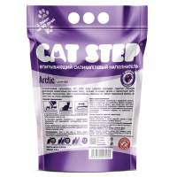 CAT STEP Arctic Lavender Наполнитель впитывающий силикагелевый с ароматом лаванды Объем 7,6 л