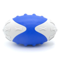 Мяч резиновый овальный 10*10*18 см YUGI Цвет голубой