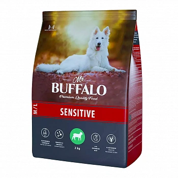 BUFFALO Sensitive с ягненком Корм для собак средних и крупных пород