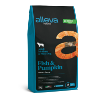 Alleva Dog Natural Fish & Pumpkin Medium/Maxi Рыба и тыква для собак средних и крупных пород Вес 2 кг
