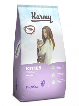 KARMY Kitten Индейка. Корм для котят, беременных и кормящих кошек